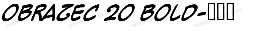 Obrazec 20 Bold字体转换